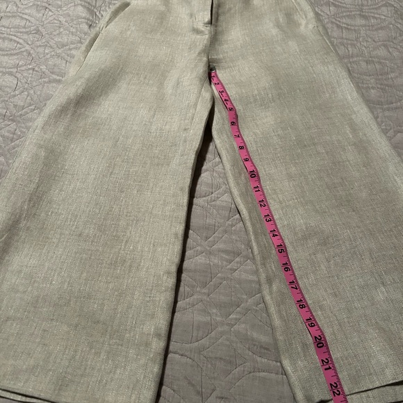 J.Crew linen wide leg capris - Picture 5 of 8